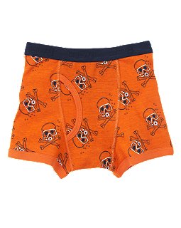 Boy’s Orange Scuba Skull Underwear Boxer Briefs – Crazy 8 – Skull ...