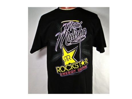 black rockstar shirt