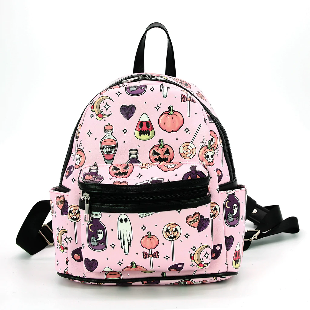 Halloween Collage Mini Backpack
